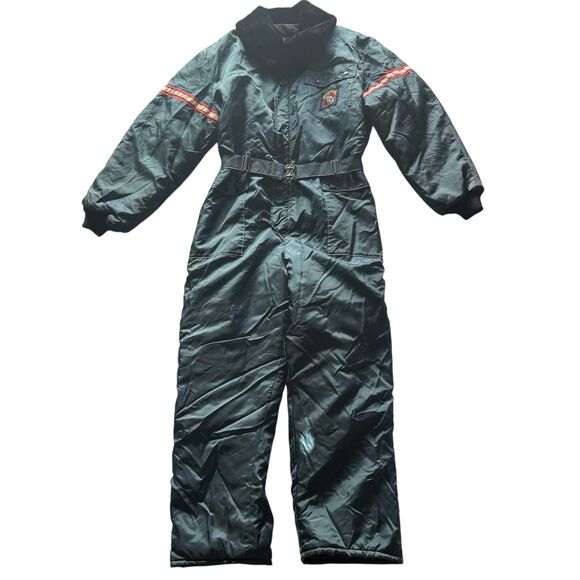Vintage 70s Stearns Men’s Large 44-46 USA Snowmobile Suit Nylon Insulated - Picture 1 of 16